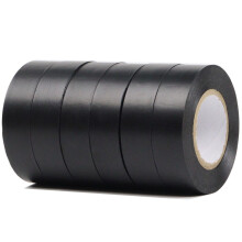 Black Electrical Tape 19MM x 20M Pack of 6-Strong Self-Adhesive PVC Insulation Tape for Insulating, Repairing and Protecting Electrical Wires