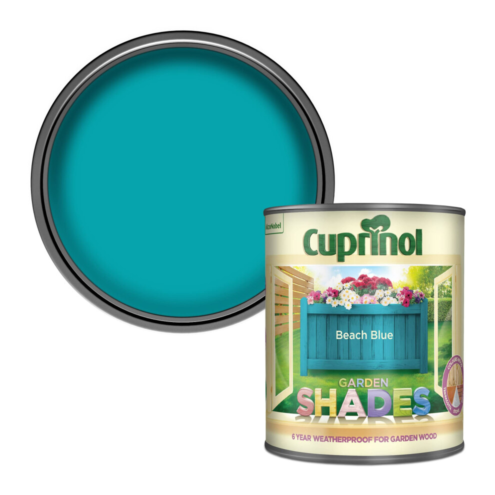 Garden Shades Exterior Woodcare, Beach Blue, 1 Litre