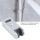 Plastic Chrome Plated Adjustable Height Square　Shower Slider Bar Replacement Rail Head Holder Stand Bathroom Accessory 2