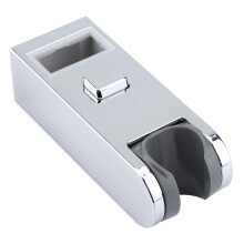 Plastic Chrome Plated Adjustable Height Square Shower Slider Bar Replacement Rail Head Holder Stand Bathroom Accessory