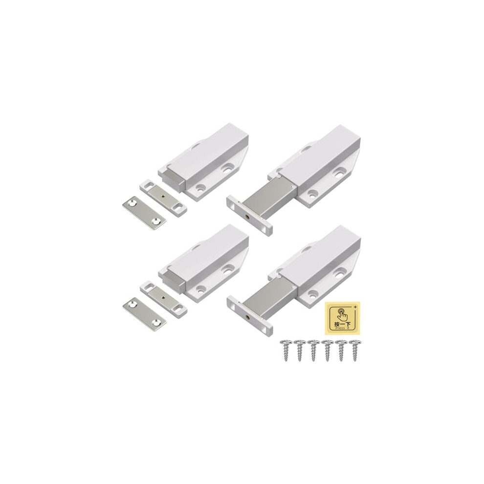 Push To Open Door Catches Jiayi 4 Pack Cabinet Magnetic Push Door Catches Cupboard Push Latch Release Door Magnet Kitchen Drawer Closer Push Opener 699938868228