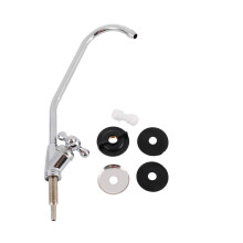Drinking Water Tap Stainless Steel Swan Neck Kitchen Sink Tap Faucet Single Lever 360 Swivel Fits All Water Filter Systems and Reverse Osmosis