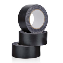 3 Rolls of Black Duct Tape 48mm(W) x 45m(L) Gaffer Tape for Indoor/Outdoor Water Resistance Cloth Tape for Sealing, Leakage Repairing, Box Packing,