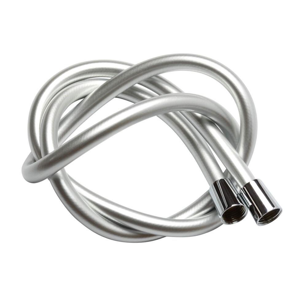 PVC Smooth Shower Hose 1.5M / 59 Inch with Anti-Twist Brass Connections - Universal Replacement, Flexible, Kink and Leak Proof
