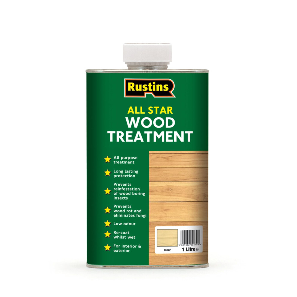 Rustins All Star Wood Treatment 1Ltr, 1L
