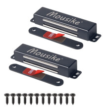Magnetic Door Catch Heavy Duty 40KG Stainless Steel Door Magnets with Strong Magnetic for Kitchen Cupboard Wardrobe Closet Cabinet Door Latch (Black 2