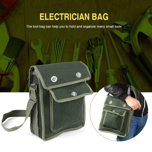 Electrician Tool Pouch, PORTABLE_TOOL_BOX with One Small Front Pocket for Small Tools Organization 1