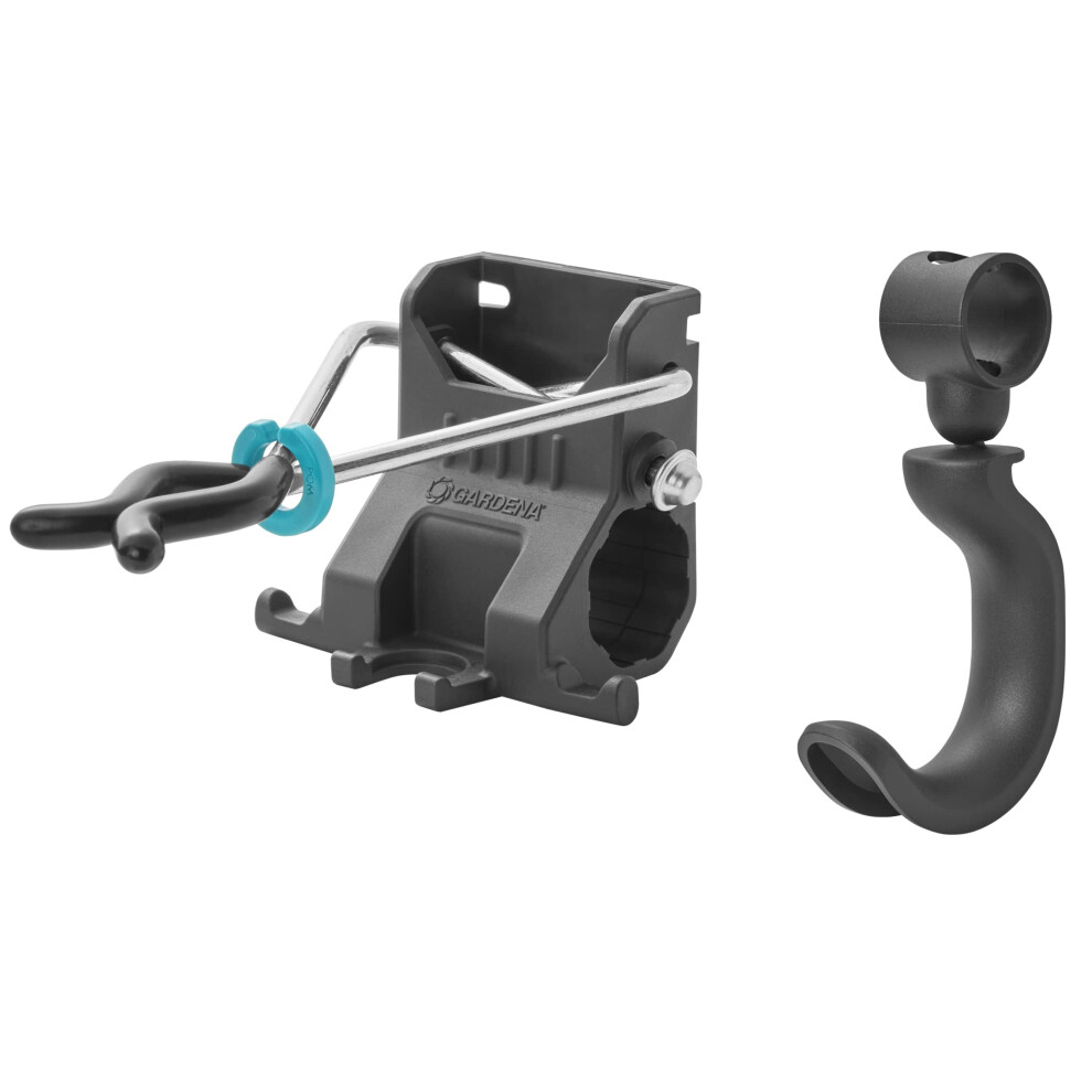 Set of Single Holders and Single Hooks: Brackets for garden tools, extension for Tool Rack Plus, universal hook made from recycled materials (3510-20)