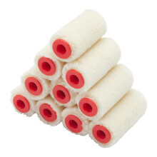10 pack 2 inch Gloss Pile Mohair Micro Paint Rollers for a Smooth Finish with Gloss and Satin Paints, Varnish, Woodstains on Skirting Boards, Window