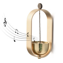Door Chime for Entrance,Decoration Doorbell,Bell with Handmade Doorbell,Wood with Brass Bell,Welcome Doorbell
