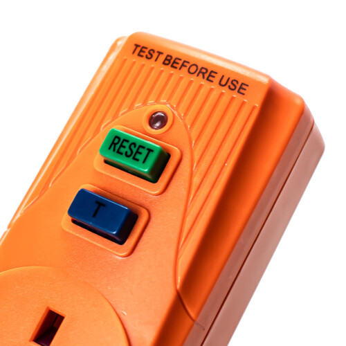Status Orange Circuit Breaker | 13A UK Plug RCD Socket Adapter | SRCDORX3 1