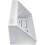 White Double 2 Gang Pattress Electrical Back Box 45 Degree Angled Surface Mount for Work Bench etc 3