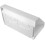 White Double 2 Gang Pattress Electrical Back Box 45 Degree Angled Surface Mount for Work Bench etc 2
