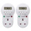 Digital Programmable Plug-in Timer Socket, 24 Hours/7 Day Weekly Electronic Light Timer Plug with 9 On-Off Programs and Anti-Theft Random Function 1