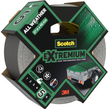 3M Tela di Riparazione Extremium Tutto Tempo - Grigio - 27mx48mm