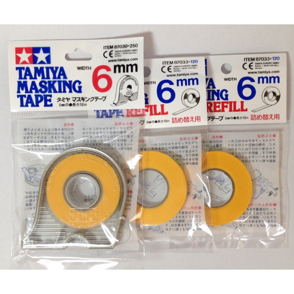 6mm Masking Tape with 2pcs Refill