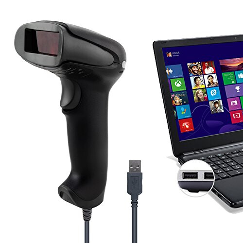 Handheld Laser Barcode Scanner Portable USB Wired 1D Cable Reader Bar Code for POS System Supermarket NT-2012 1