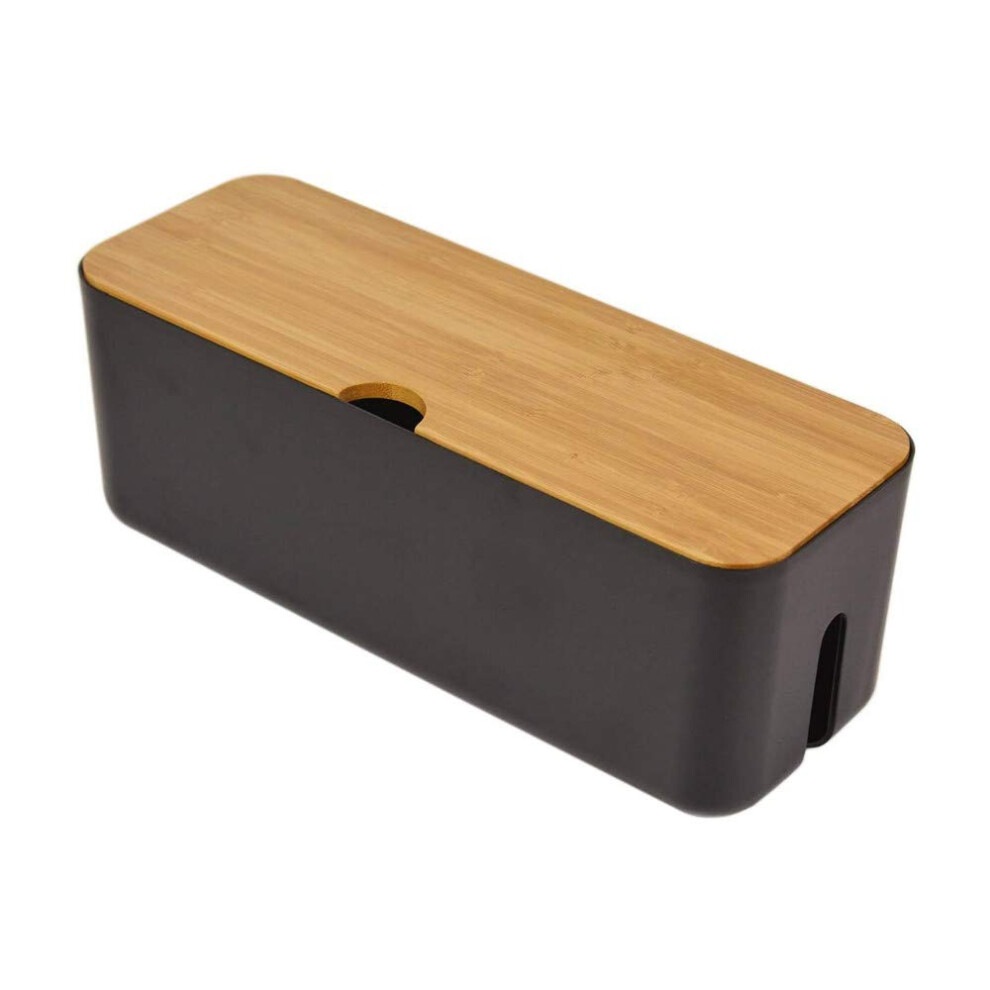 Cable Management Box| Power Stripe Organizer|Cord Organizer Box| Hide And Conceal Power Strips And Electrical Cords From Tvs, Computers, And Desks| 782942926692