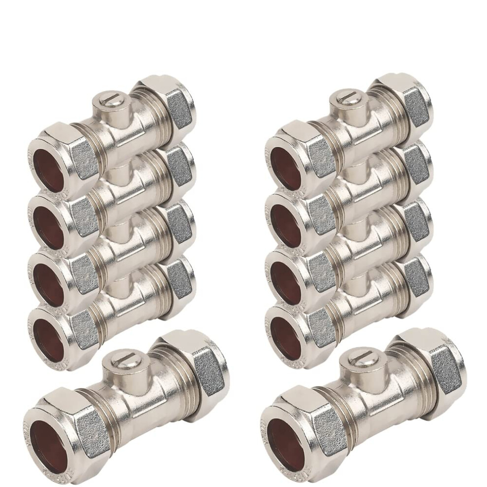 10 X 15Mm Isolation Valves Chrome Wras Approved Reeds 5060795860734