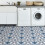 FloorPops FP3932 Μαροκινά Αυτοκόλλητα Πλακάκια Δαπέδου, Μπλε 2