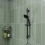 Croydex Presion Pressure Boost Range Five Function Hand Shower 100mm diam - Black Matt 2