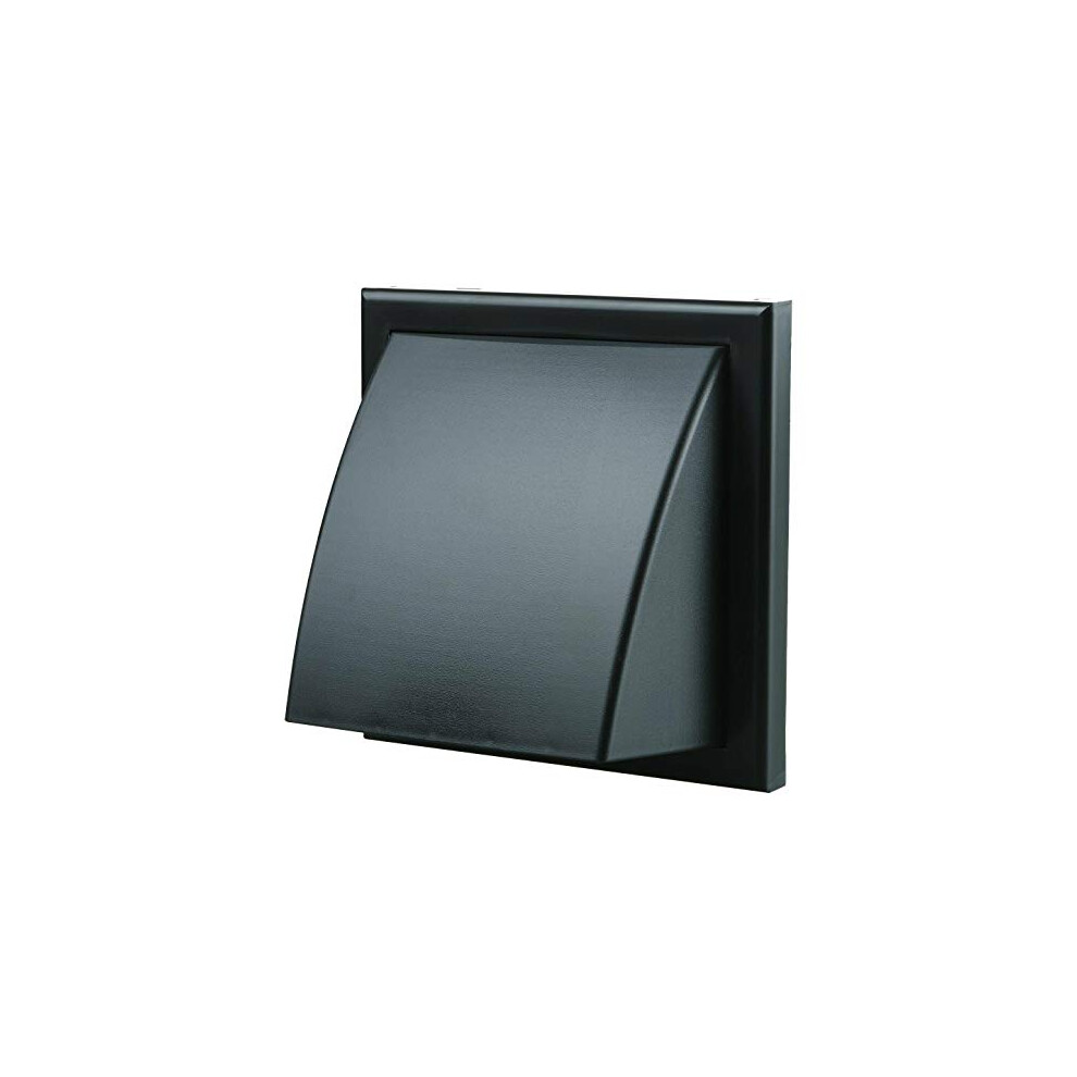 125 Mm Diameter Easy To Fit Hooded Cowled External Wall Grille Removable Hood With Round Spigot And Wind Baffle Backdraught Shutter Wind Stopper For 5056194027403