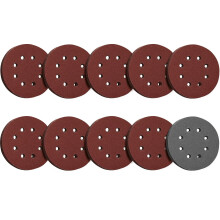 125mm Sanding Discs Pads Hook and Loop 100Pcs 80/180/240/400/800/1000/1200/1500/2000/3000 Mixed Grit, 8-Holes Round Sanding Disc Assortment for Random