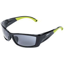 S72401 XP460 SAFETY GLASSES - SMOKE, ANTI-FOG, BLACK/GREEN (K & N Rated)