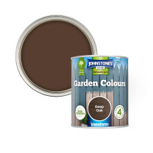 Garden Colours, Deep Oak, Fade-Resisting, Easy to Apply, Long-Lasting Colour and Protection, 8m2 Coverage per Tin, 1L
