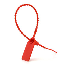 100Pcs Red Anti-Tamper Plastic Security Seals - Pull Ties for Luggage, Fire Extinguishers, Shipping & Logistics (WD4530)