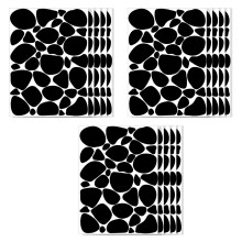 Pack of 15 Sheets/555 Dots Irregular Dalmation Stickers for Living Room Dalmatian Wallpaper Stickers Polka Dot Wall Stickers (1.5 to 6 cm) for