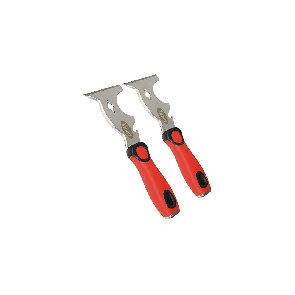 2 X Multi Knife Bead Glass Removal Upvc Window Deglazing Tool Chisel Scraper Blade 5055717191836