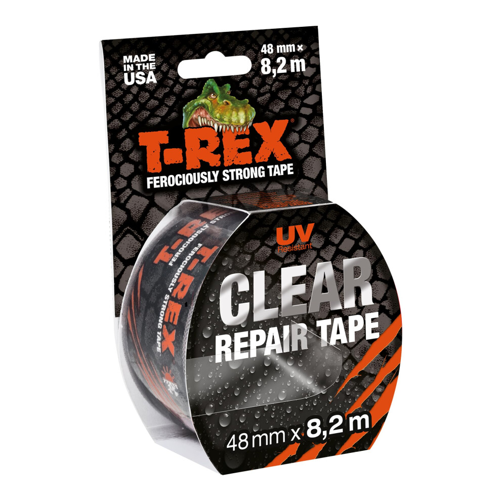 Clear 820-48 Adhesive Tape, Transparent Weatherproof Tape for Invisible Fixing/Repairing, 8.2 m x 48 mm