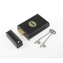 Locks P402 Rimlock Black Finish 62 x 76 mm