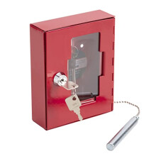 EB01 Emergency Key Box, with Brak Glass Hammer,Red,120mm x 150mm x 40mm