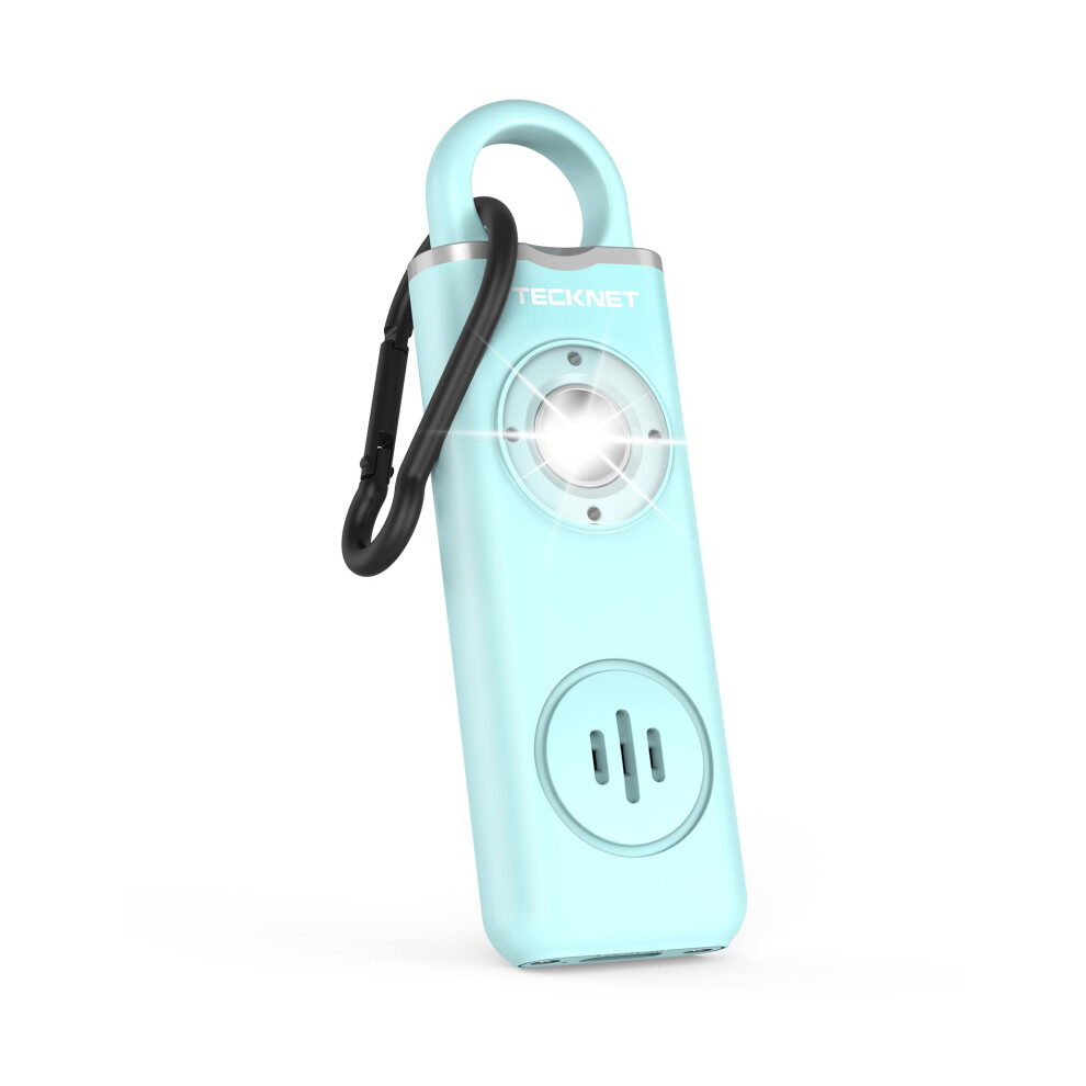 Tecknet Personal Safety Alarm For Women, 130Db Siren & Strobe Light, Rechargeable Personal Emergency Security Safe Protection Devices For Girl Kid Elderly