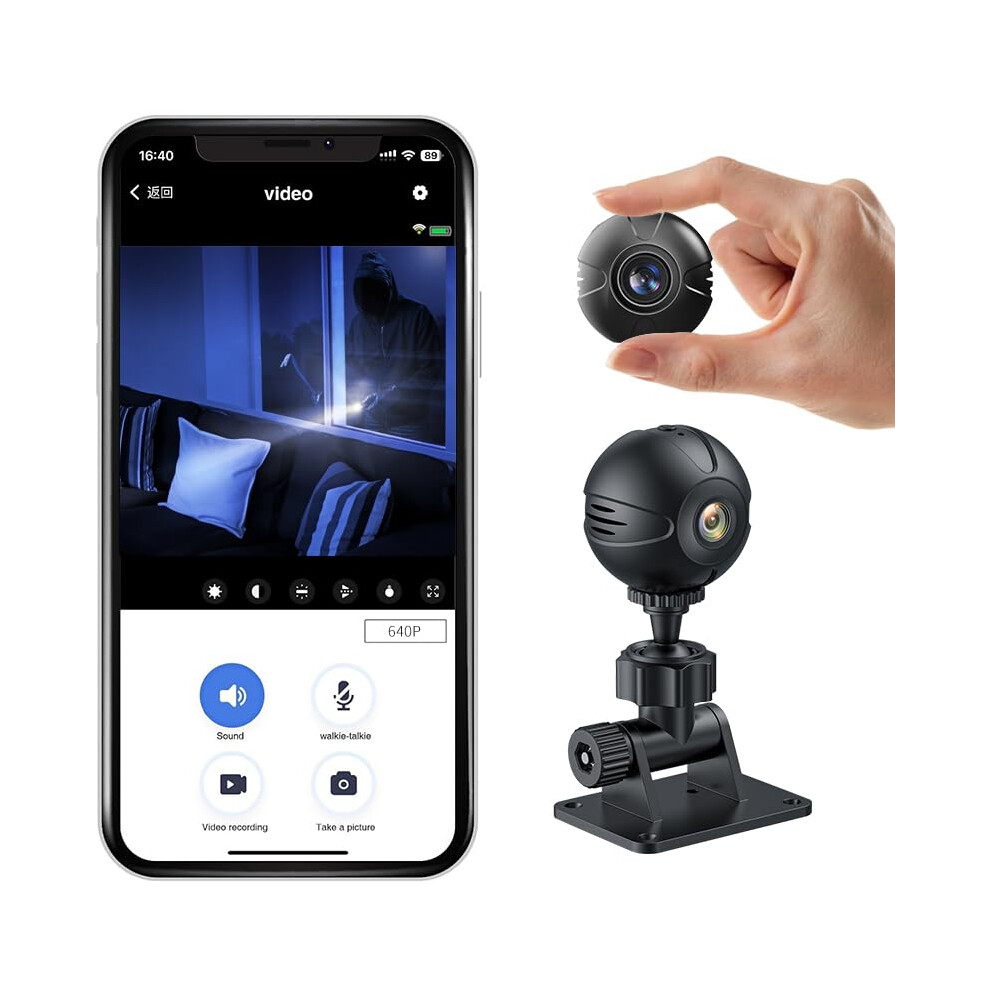 Mini WiFi Camera, 1080P HD Spy Camera Hidden with Audio and Video, Mini Camera with Night Vision Motion Detection for Outdoor/Indoor