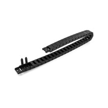 QWORK Cable Drag Chain, Black Cable Wire Carrier Drag Chain Plastic CNC Machine Tool 15mm x 30mm