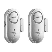 Window Door Alarm 2 Pack, New Version with Two Volume Levels,NOOPEL Wireless Magnetic Burglar Intruder Entry Alarm for Kids Toddlers Indoor Personal