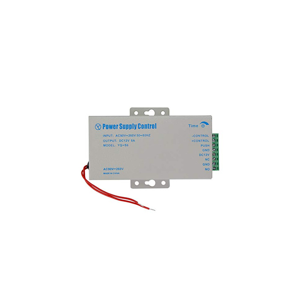 Yq-S6 12V 5A Power Supply For Access Control System Kit Switch, Metal, Anti-Interference, Less Power Consumption, Widely Applicable 738920552339