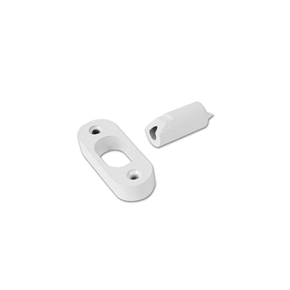 V-WS12-2-WE Door Hinge Bolts, White Finish, Standard Security, Visi Packed, pack of 2, suitable for external doors