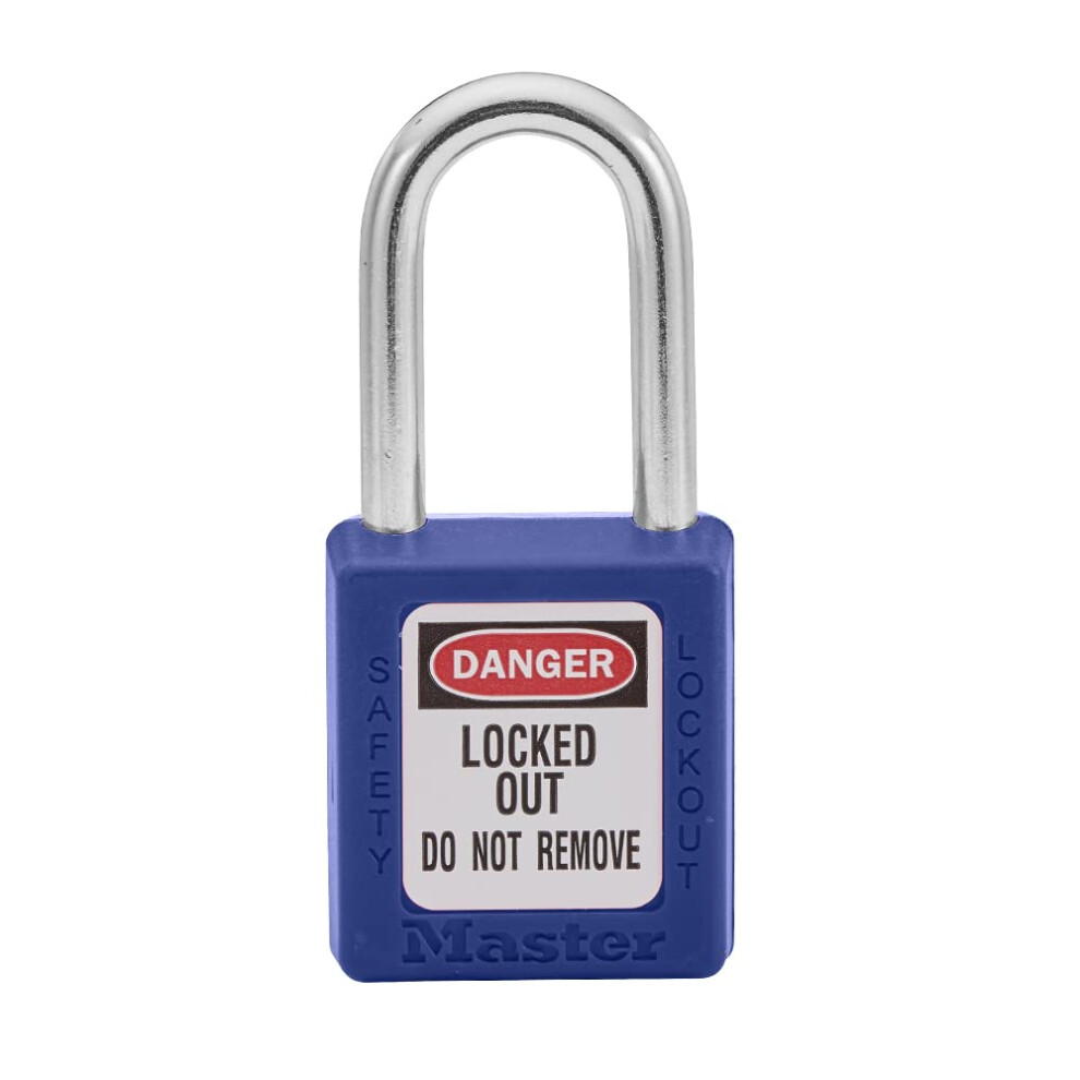 ML410BLU Keyed Different Padlock, Blue, 9.0 cm x 4.7 cm x 2.7 cm