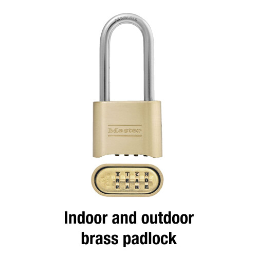 Master Lock Master Lock Lucchetto, Combinazione Personalizzabile, 2 in. Larghezza, 175DLH 1
