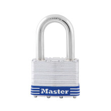 MASTER LOCK 5DLF Padlock externo com chave 1 pacote de prata