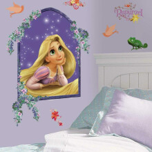 Maxi pegatina - ROOM MATES - Rapunzel - 55 cm - 13 pegatinas - Decoración mural infantil