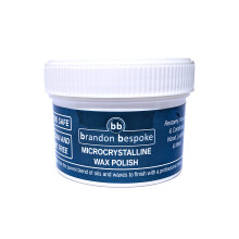 Microcrystalline Wax Polish (Food Safe) - Wood Wax - 125ml - Wood Treatment - Brandon Bespoke - for All Woods (125ml)