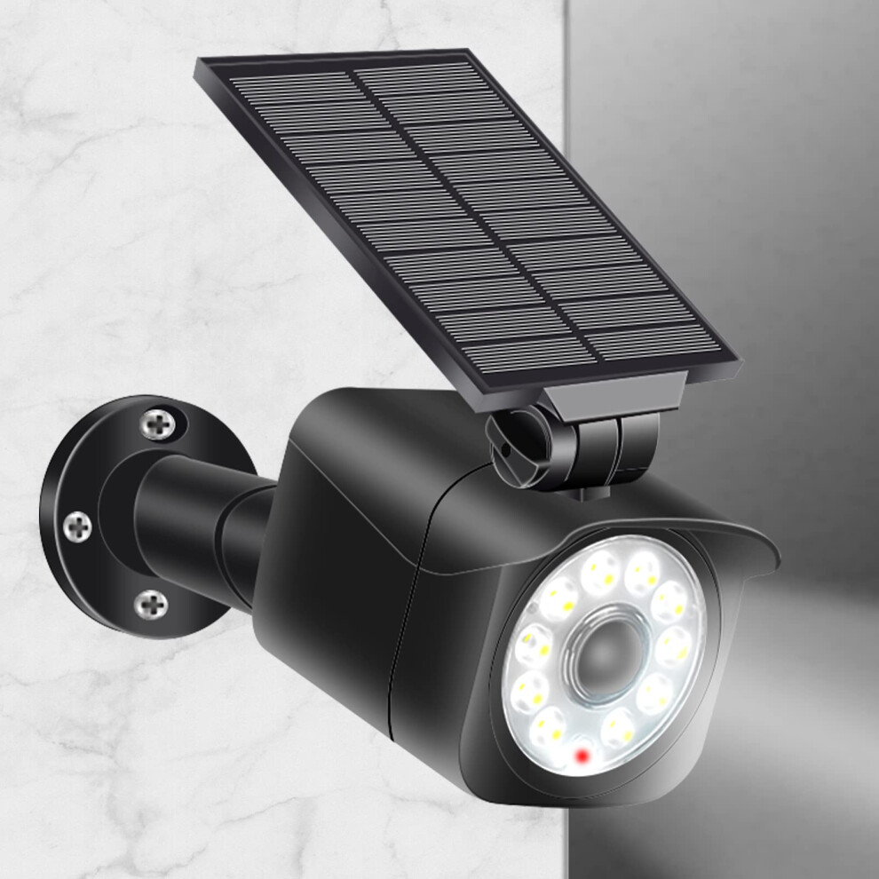 Solar Security Lights Outdoor, Dummy Camera 1000LM Super Bright Spotlight Solar Lights with PIR Motion Sensor IP65 Waterproof LED Floodlight Outdoor-image-OPC-PFDF5NR-NEW