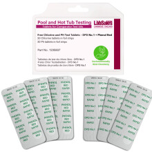 Labsales Hot Tub, Spa and Pool Kit One Test Tablet Refill, 30 dpd1, dpd one, Chlorine Test Tablets And 30 pH Phenol Red Test Tablets For Comparator