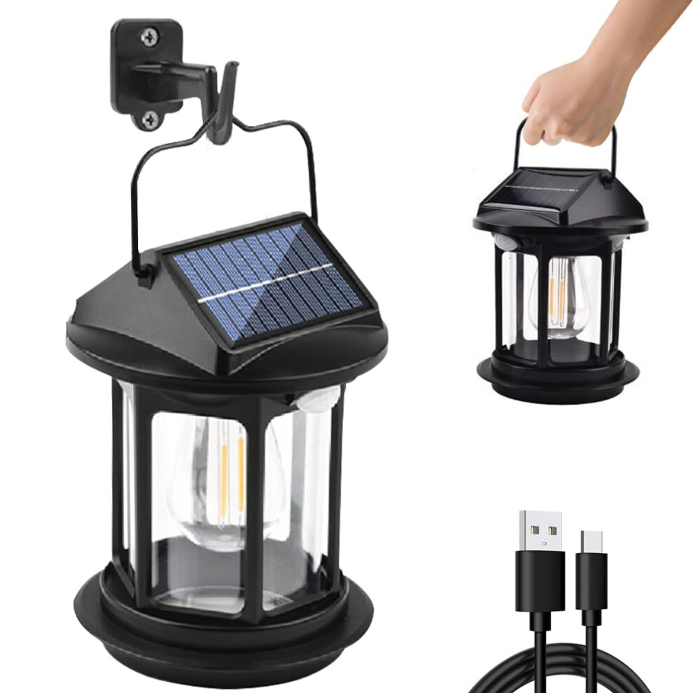 Motion Sensor Solar Security Lights Outdoor Wall Mounted,4 Modes 280lm 16 LED Waterproof IP65 2400mAh USB Powered Infrared Handheld Lamp for Front