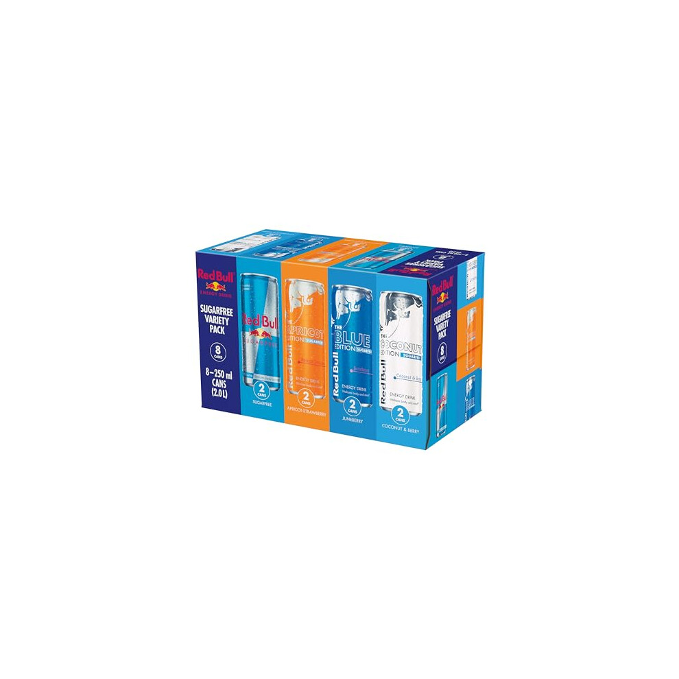 Energy Drink Sugar Free Variety Pack 250ml x8